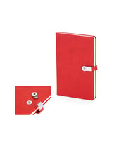 İkisi Bir arada Mıknatıslı Usb Kilitli Defter 16gb usb (Kırmızı)