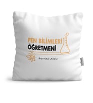BK Gift Kişiye Özel Fen Bilimleri Öğretmeni  Yastık  4