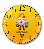 Brawl Stars Santa Dynamıke Duvar Saati Bombeli Gercek Cam