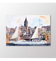 Arty Tablo Suluboya, Galata Kulesi Tablo (Karışık)