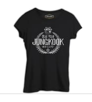 BTS -  Jungkook Siyah Kadın Tshirt