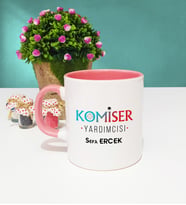 Komiser Yardımcısı Kupa Bardak Pembe