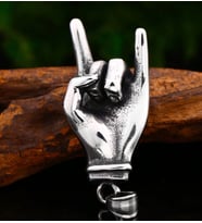 Paslanmaz Çelik Hard Rock Heavy Metal Kolye