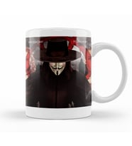 V For Vendetta Freedom Forever Kupa Bardak Porselen