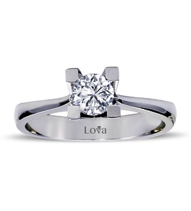 Lova E Renk 0,46 Karat Pırlanta Tektaş Yüzük - 1050015