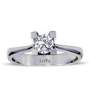 Lova E Renk 0,46 Karat Pırlanta Tektaş Yüzük - 1050015
