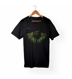 Hulk-Marvel Siyah Tişört