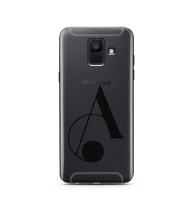 Samsung A6 (2018) Harf Tasarımlı Telefon Kılıfı A-Harfi 