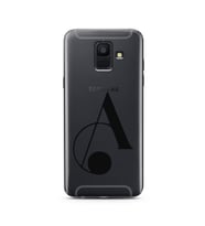 Samsung A6 (2018) Harf Tasarımlı Telefon Kılıfı A-Harfi 
