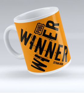 BK Gift Kişiye Özel PUBG Kupa Bardak - 14 (Beyaz)