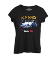 Old Bugs Siyah Kadın Tshirt