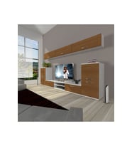 Decoraktiv Eko 9 Slm Dvd Tv Ünitesi Tv Sehpası (Beyaz - Ceviz)