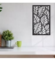 Yaprak Örtüsü Dekoratif Ahşap Tablo 31x48 cm 