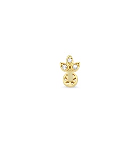 Altın Lotus Tragus Küpe