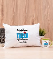 Tarih Öğretmeni Dikdörtgen Yastık ve Yeşil Kupa Bardak