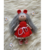 Amigurumi Oyun Arkadaşı Lizabeth (Krem)