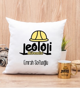 Jeoloji Mühendisi Yastık ve Gold Kupa Bardak