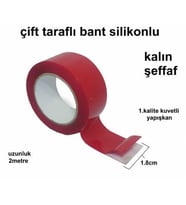 Çift Taraflı Montaj Bant 18 Mm X 2 Mt (Şeffaf Kalın Etli)…