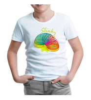 Color Slinky Beyaz Çocuk Tshirt
