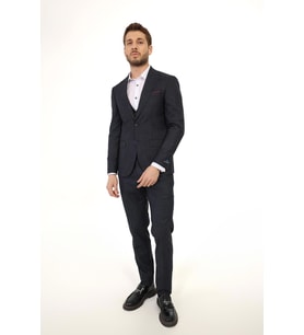 Jan Carlucci Slimfit Yelekli Drop 6 Takım