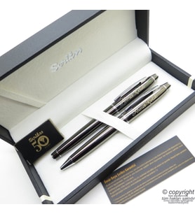 Scrikss 35 Titanium Dolma Kalem + Tükenmez Kalem Set  Scrikss Kalem  İsme Özel Kalem  Hediyelik Kalem