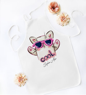 BK Gift Kişiye Özel Beyaz Mutfak Önlüğü - 2