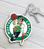 NBA Boston Celtics Ahşap Anahtarlık (Çok Renkli)
