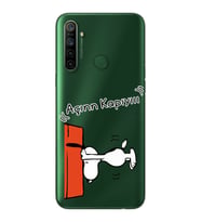 Snoopy Tasarımlı Süper Şeffaf Silikon Telefon Kılıfı Oppo Realmi 5i
