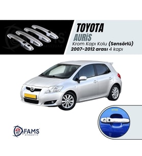 Toyota Auris Krom Kapı Kolu 4 Kapı 2007-2012 P. Çelik (SENSÖRLÜ)