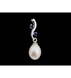 Safir Taşlı Yakamoz Küpe
