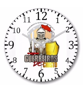 Guerreiros de Cristo  Clara  Duvar Saati Bombeli Gercek Cam