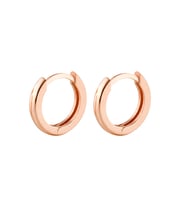 Taşsız Rose Gold Halka Gümüş Kadın Küpe