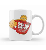 Garfield  Give Me Coffe Garfield Bana Kahve Ver Kupa Bardak