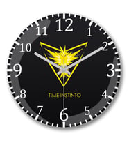 Time Instinto Duvar Saati Bombeli Gercek Cam