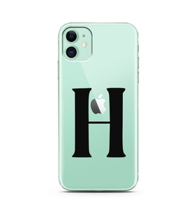 Iphone 11 Harf Tasarımlı Telefon Kılıfı H-Harfi 