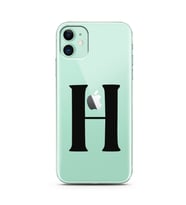 Iphone 11 Harf Tasarımlı Telefon Kılıfı H-Harfi 