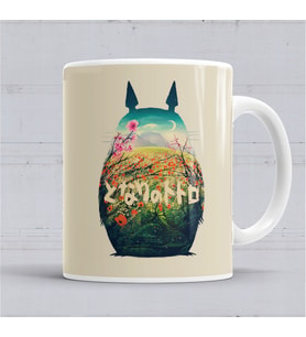 Forest Dream Totoro Kupa Bardak Porselen