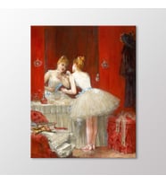 Arty Tablo La Loge De La Ballerine Tablo (Karışık)