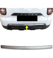 Dacia Duster Krom Arka Tampon Üstü Koruma 2018-2024 P.Çelik