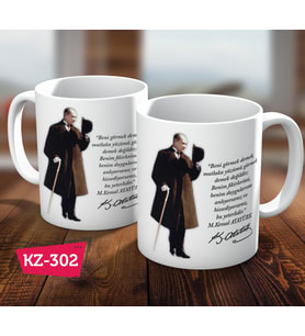 Mustafa Kemal Atatürk Hediye Kupa Bardak
