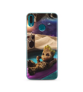 Baby Groot Tasarım Süper Şeffaf Silikon Telefon Kılıfı Huawei Y9 2019