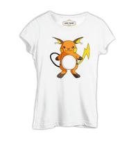Pokemon - Raichu Beyaz Kadın Tshirt