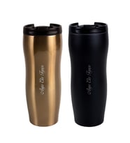 İsme Özel Şık Tasarımlı Elegance Çelik Termos 400 ML (Siyah)