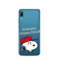 Snoopy Tasarımlı Süper Şeffaf Silikon Telefon Kılıfı Huawei Y6 2019