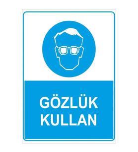 MIGNATIS - Gözlük Kullan Levhası - Sac Malzeme 35x50cm