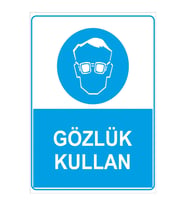 MIGNATIS - Gözlük Kullan Levhası - Sac Malzeme 35x50cm