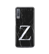 Samsung A7 (2017) Siyah Mermer Harf Tasarımlı Telefon Kılıfı Z-Harfi 