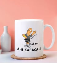 Kişiye Özel Hakem 2 Tasarımlı Beyaz Kupa