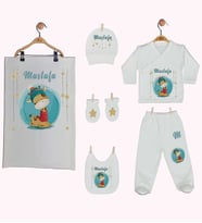 Pia Baby Gl 1934-07 İsme Özel Battaniye Zıbın Set