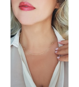 Yeni Toplu Model Altın Kaplama Bayan Gümüş Zincir